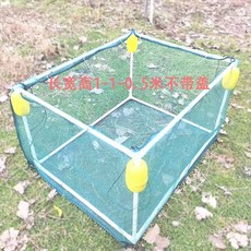 물고기 사육용 그물망 부력 케이지 양식장 그물, 이중 프레임 1x1x0.5m 하드 플로트