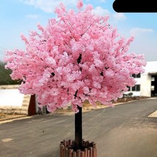 인조 벚꽃나무 카페 술집 가짜 나무 소품 실내 모양 공간 분홍색 장식 매장 이자카야, 1. 라운드 1.5mx1m