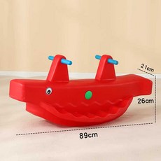 유아 3인용 2인용 플라스틱 시소 실내 야외 놀이 흔들, 1개, 2인용시소/레드/아웃도어내구성