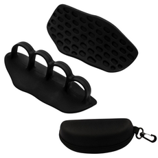 Mirsh 헬스 웨이트 손바닥 굳은살 방지 그립 케이스 포함, 블랙