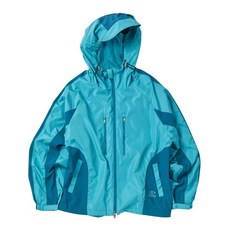 TRAVEL 프론트 트웨인 지퍼 윈드 브레이커 하와이안 블루