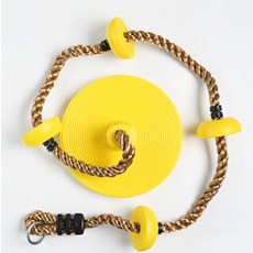 어린이집 줄사다리 스트랩 행잉 그네 균형잡기 스윙 코어 사다리, 1개, 옐로우 사이즈 기본형 행잉로프없음