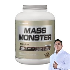 BUP 매스몬스터 크런치 쿠키바닐라맛 헬스보충제 단백질보충제 체중증가 게이너, 1개, 2kg