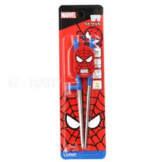 LILFANT - 不鏽鋼小童學習筷子【金寶貝46044】蜘蛛人, 1個, 紅色