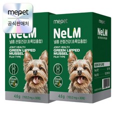 미펫 낼름 관절건강 초록입홍합UP 필름형 영양제 60매 강아지관절, 2개, 관절, 30회분
