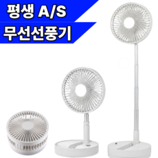 국내 KC인증 BLDC 무선 저소음 리모컨 휴대용 선풍기 서큘레이터, 화이트, TF-521