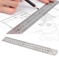 펀코 쇠자 20cm 도면 스틸자 철자 제도 컷팅 스텐자