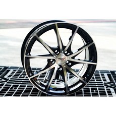 FK鋁圈 17吋 5/108 FF60 亮黑色車面 輕量化鋁合金輪圈 時尚運動風, 1個