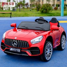 전동 자동차 원격 조종 탑승 완구, 전기 구동, 1개, 하이엔드 도금 레드 듀얼 드라이브