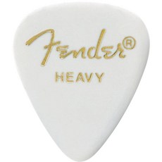 Fender 클래식 셀룰로이드 기타 피크 351 모양 액세서리 화이트 헤비 12팩