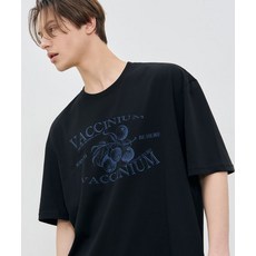 DRAW FIT 블루베리 프린팅 티셔츠 [BLACK] 212031