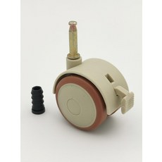 이동식 캐스터 조립식 드레스룸용 바퀴 무볼트 선반용, 인서트 26mm 길이 6 . 5mm 1개, 1개