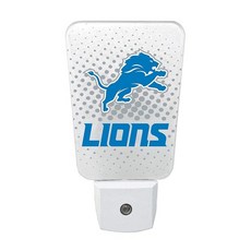 Party Animal NFL Team LED 야간 조명 자동 센서 및 3가지 조명 설정 표준 콘센트에 맞는 슬림 12.7cm(5인치) 디자인 디트로이트 라이온스