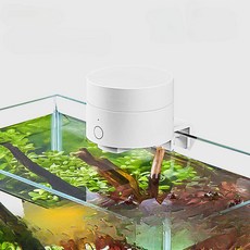 작은 물고기를 위한 지능형 시간 초과 물고기 공급기 막힘 없음 데스크탑 수조에 적합, White