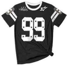 여성 남성용 Y2K 저지 번호 99 스트리트웨어 티셔츠 (US 알파 미디엄 레귤러 레귤러 컬러 C), 색상 B