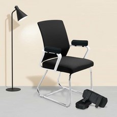 의자 팔걸이 쿠션 메모리폼 팔꿈치 보호 사무실 컴퓨터 편안한 착석감 책상, 블랙2개입