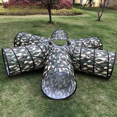 터널 놀이 어린이집 스포츠 학교 훈련 통과 실외 유아, 4방향 직경 60cm