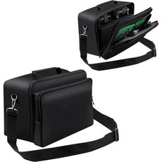 Xbox Series X 콘솔용 Wigearss 여행용 케이스 - 대용량 방수 및어깨끈이 분리 가능한 충격 방지 휴대용 케이스 콘솔 컨트롤러 케이블 및 게임용 보호 보관 가방, Wigearss 대용량 Xbox 엑스박스 Series, 1개