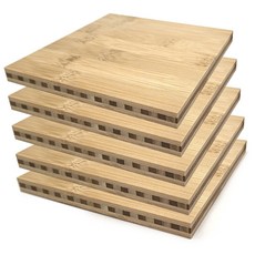 아이베란다 대나무 집성목 소형 사이즈 사각 목재 집성목 12T, 5개
