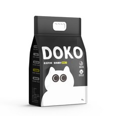 DOKO 藍珠礦砂 貓砂 韓國專利除臭藍珠 美國進口原礦 強力凝結 速凝阿姨 B4C1, 1個, 原砂版4入/箱 (無添加木薯砂)