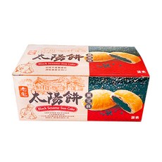 老宅 太陽餅 6入, 1個, 太陽餅黑芝麻6入
