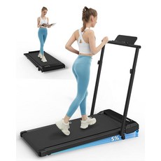 경사면이 있는 워킹 패드 러닝머신 워킹 패드 136.1kg(300파운드) 용량 핸들 바 포함 3 in 1 접이식 책상 아래 러닝머신 가정 소규모 사무실용, 경사면이 있는 워킹 패드 러닝머신, 워킹 패드 136.