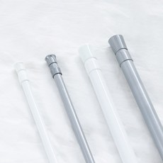 할메이드 분체 압축봉 천장 커튼레일 옷장 커텐 커튼봉 10 size, 18~28cm(직경13mm)그레이