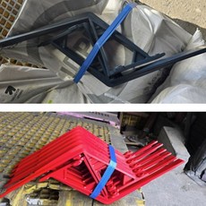조립식 판넬 PVC 받침대 물받이 걸이쇠 샌드위치 판넬 까치발 H280_W200 백색(705), 1개