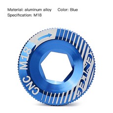 ENLEE 자전거 크랭크 커버 M18/M20 Mtb 스크류 캡 산악 연결로드 셋 도구 용 볼트, 08 M18 blue