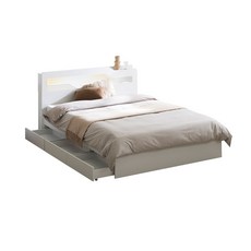 파로마 캐럴2 LED 3단 수납침대 SS 인디파워독립매트 / 학생침대 침대세트 슈퍼싱글침대 서랍침대, 화이트