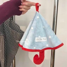 小雨傘擦手巾 掛式珊瑚絨加厚吸水手帕, 1條, 雨傘擦手巾 藍色1條, 藍色