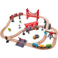 Hape(하페) 사카미치 시티 레일 세트 E3730, 상세페이지 참조, 1개