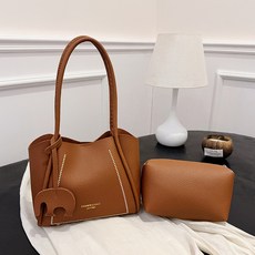 탑씨유 가죽공예 DIY 키트 가죽가방 만들기 패키지 데일리 숄더백, 브라운, 1세트