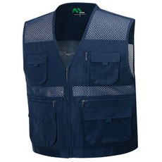 TA-106 단체조끼 작업조끼 고급망사 (네이비), 1개