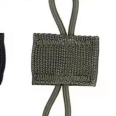 신형 전술 조끼 탄성 웨빙 루프 리테이너 몰리 수납 스트랩 물주머니 파이프 마감, 1개, 3. RG 3PCS