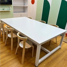 미술 학원 대형 책상 넓은 데스크 의자 학생용 작업 테이블 미술용품, 120x50x74 단일층