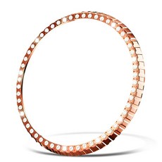 더조은셀러 럭시 여성용 큐빅 메탈 베젤링 커버 갤럭시워치8 클래식 46mm 호환, 브론즈