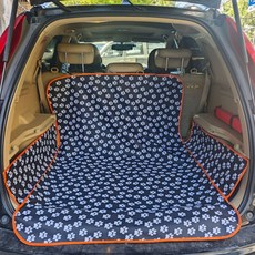寵物車墊 防水防臟汽車坐墊 升級, 1個, 後車箱墊-爪印（加厚）
