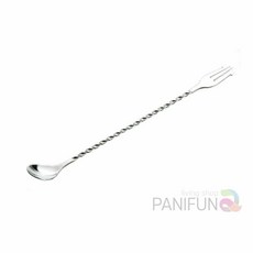 스텐 대 롱수저 칵테일스푼 바스푼 롱티포크 롱티스푼 롱숟가락 27790pc 1(pc)