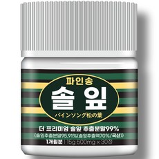 [순도99%] 자생 파인 송 솔잎 더 프리미엄 100% 국산 솔잎 추출물 식약청 인증, 1개, 15g