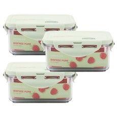 락앤락 스테커블 직사각 600ml 3P, 3개