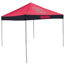 Logo Brands NCAA 미시시피 주 불독 이코노미 캐노피 테일게이트 텐트 (2.7m x 2.7m(9피트 x 9피트)) - 파우더 코팅 스틸 프레임 방수 폴리에스터 팀, N.C. State