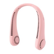 넥 밴드 목걸이 선풍기 USB 충전식 휴대용 LED 디지털 스크린 조명이 달린 미니 전기 5 단 에어 쿨리 도매 가격 신제품, 3, 1개