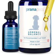 Prana Adrenal Balance 강아지 고양이 쿠싱 증상 자연 완화 59ml, 1팩, 1개