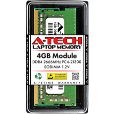 A-Tech 4GB DDR4 2666MHz PC4-21300 PC4-2666V CL19 SODIMM 1.2V 260핀 비ECC SO-DIMM 노트북 RAM 메모리 모듈