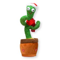 토이토 크리스마스 말 따라하는 선인장 인형 움직이는 장난감, 1개, 댄서, 10cm