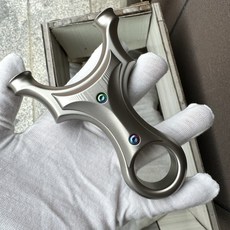 全鈦合金靈狐圓頭飛虎戶外彈弓，輕巧耐用，精準射擊，戶外運動首選, 1個, 7515靈狐