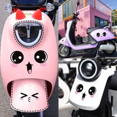 바이크 눈 스티커 왕눈 장식 튜닝 데코 눈코입 오토바이 윙크 얼굴 스쿠터, A_왕눈, 1개