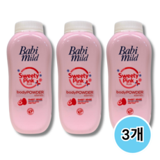 태국 바비마일드 바디 파우더 스위티 핑크, 3개, 160g