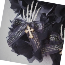 할로윈신부 (마카담아)해골손 머리핀 / 할로윈 1P, 해골손 머리핀 1P